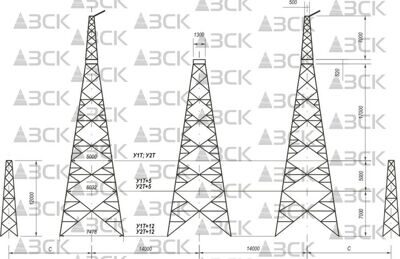 Анкерно угловая опора У2Т