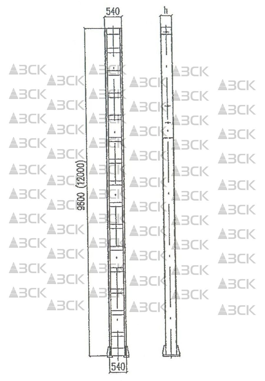 Стойка жесткой поперечины МП1-12-150